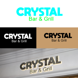 Logo Design by jhanvi 7 for Crystal Bar & Grill | Design: #18287990