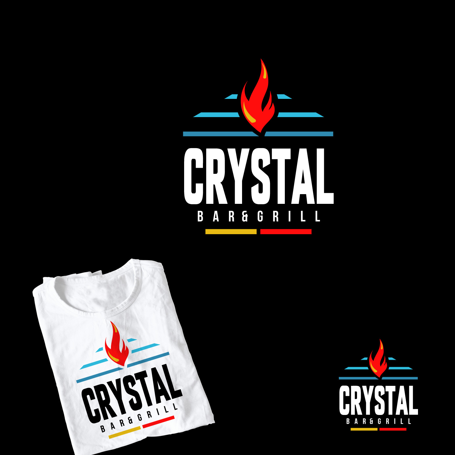 Logo-Design von TRHZ für Crystal Bar & Grill | Design #18250606