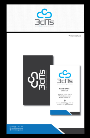 3cITs or Company Name with Cloud Logo Made from 3Cs | Design de Logo par zebronicgraphic