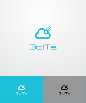 3cITs or Company Name with Cloud Logo Made from 3Cs | Logo Design by ace_art™