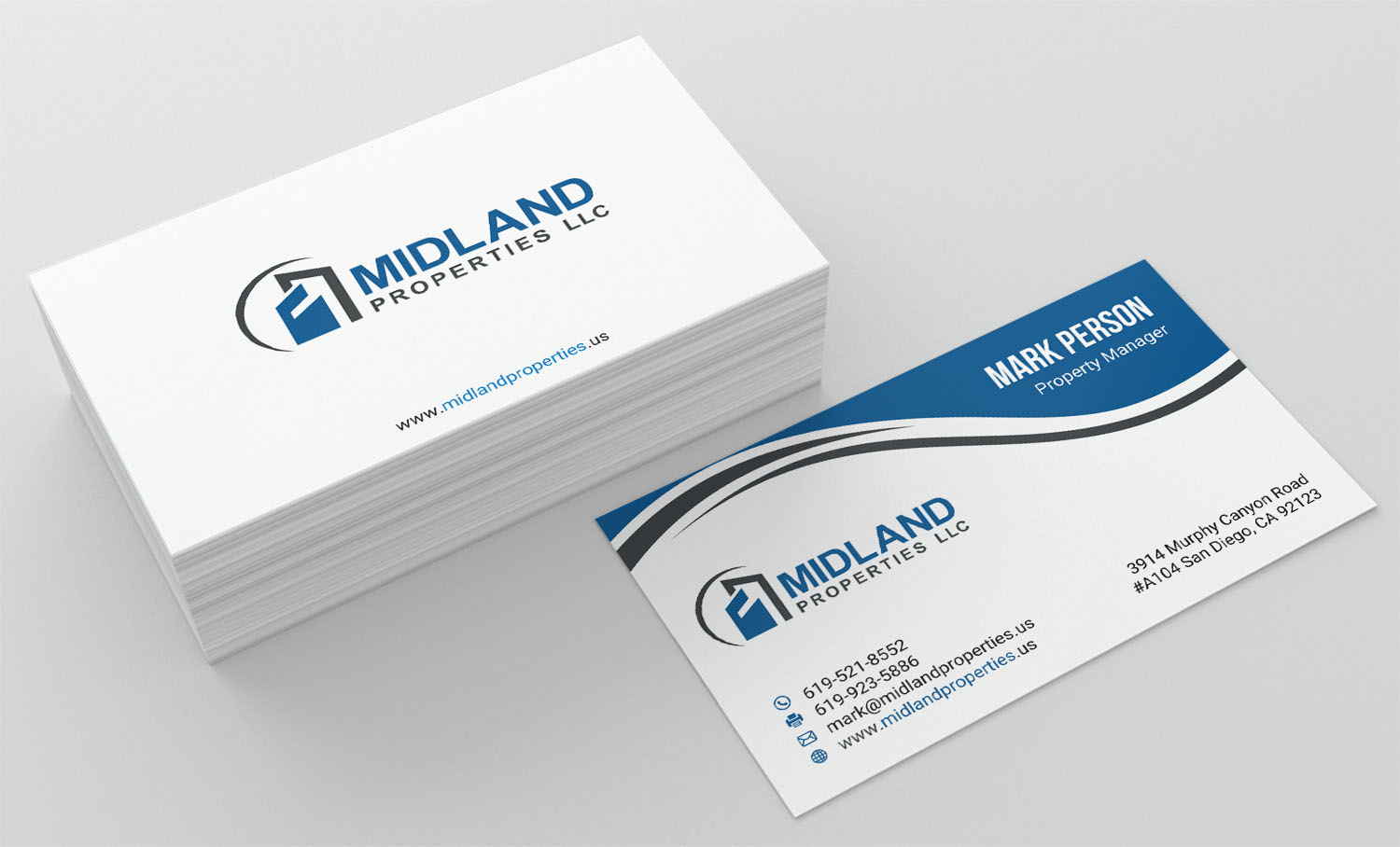 Diseño de Tarjeta de Presentación por INDIAN_Ashok para Midland Properties, LLC | Diseño #18300654