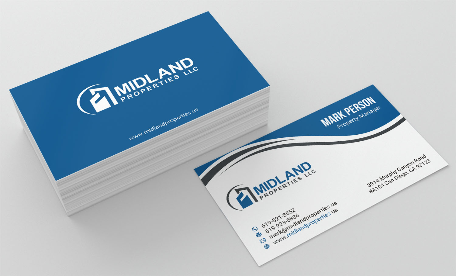 Diseño de Tarjeta de Presentación por INDIAN_Ashok para Midland Properties, LLC | Diseño #18300662