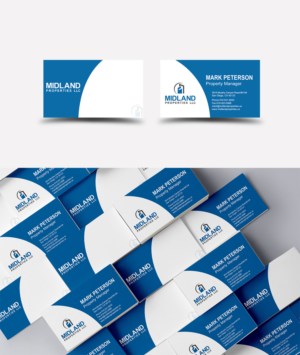 Midland Properties Business Card for Apartment Buildings | Business Card Design by Xyper_Design