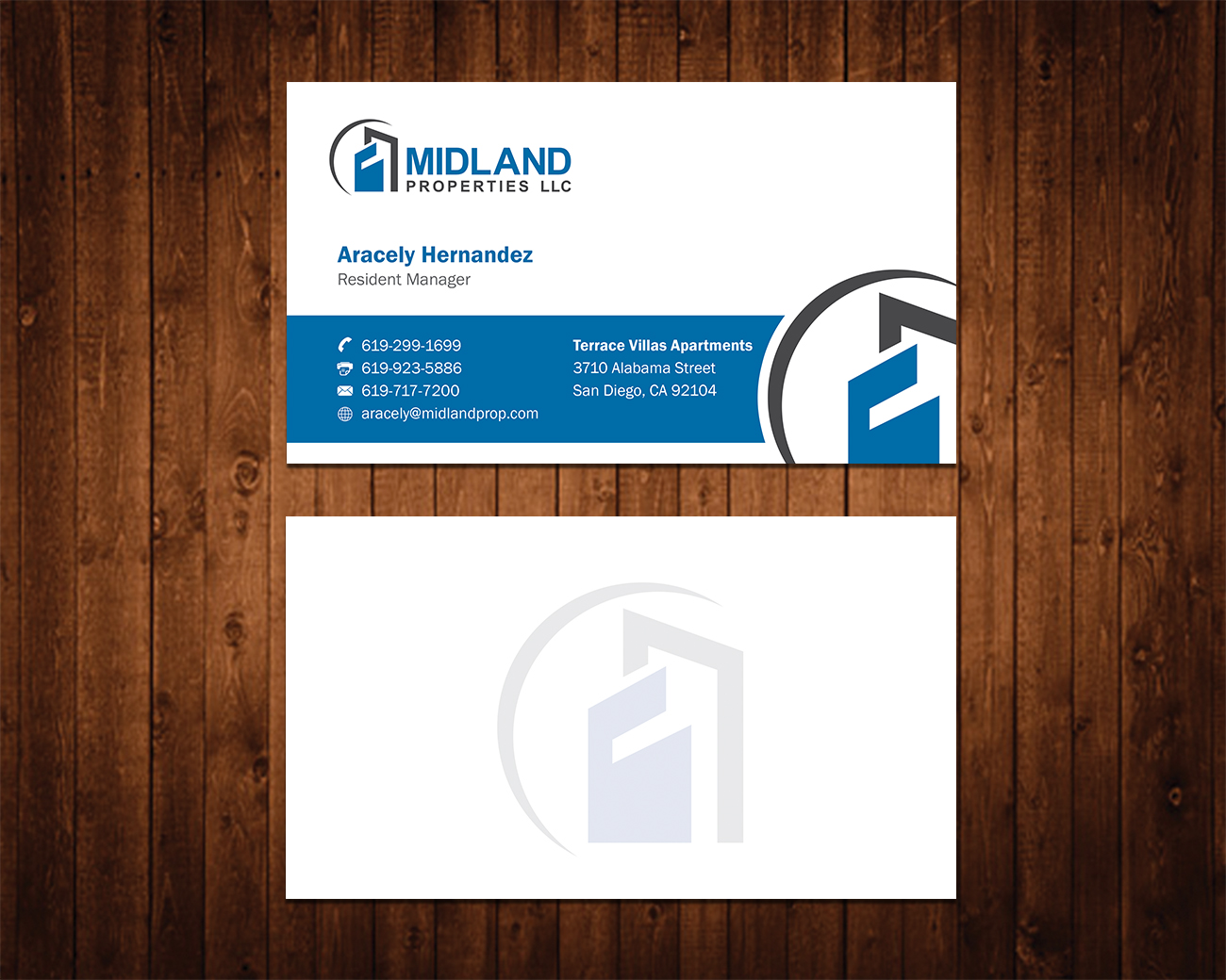 Visitenkarten-Design von Shahin Hossen für Midland Properties, LLC | Design #18296374