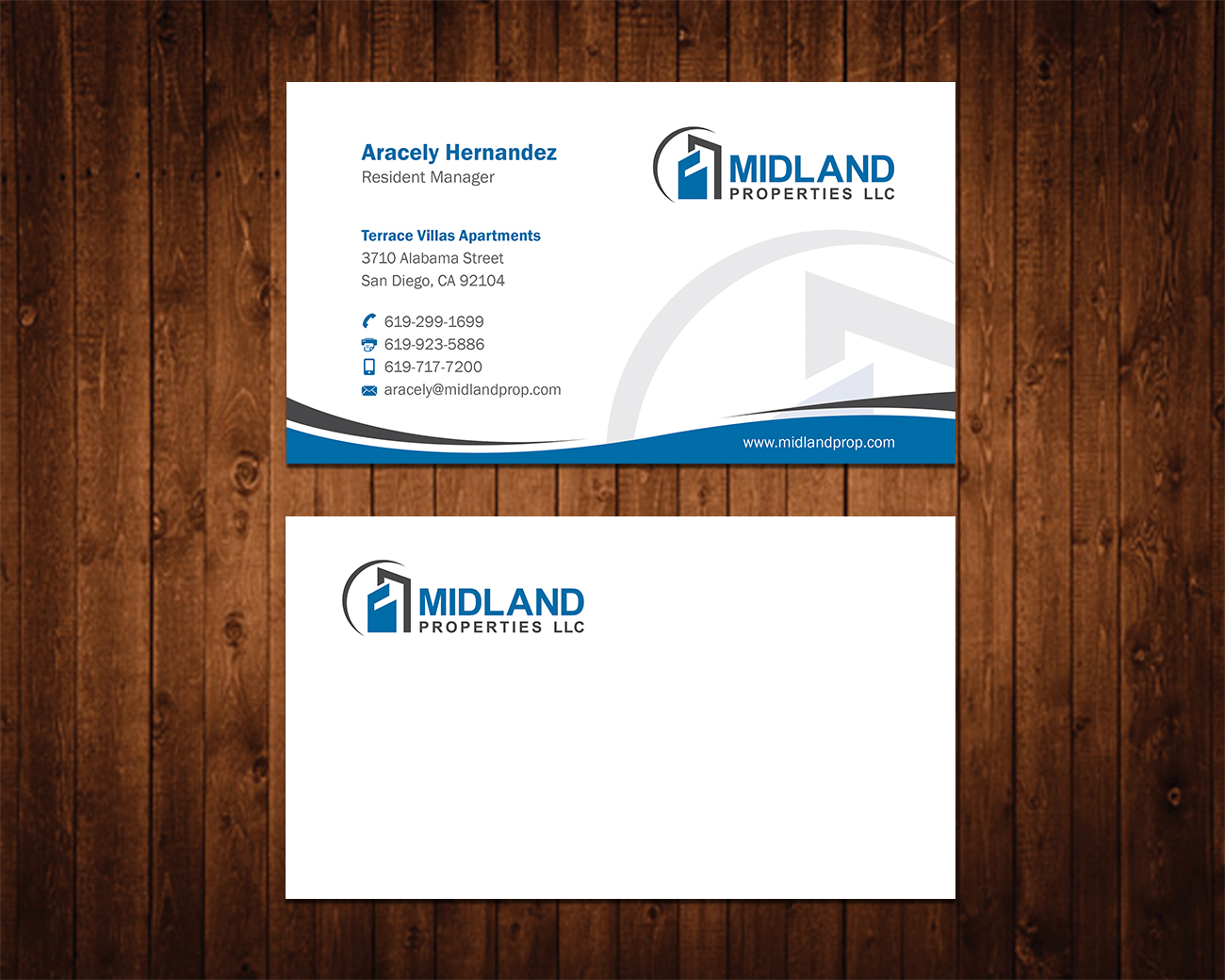 Visitenkarten-Design von Shahin Hossen für Midland Properties, LLC | Design #18298323