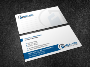 Midland Properties Business Card for Apartment Buildings | Business Card Design by Atvento Graphics