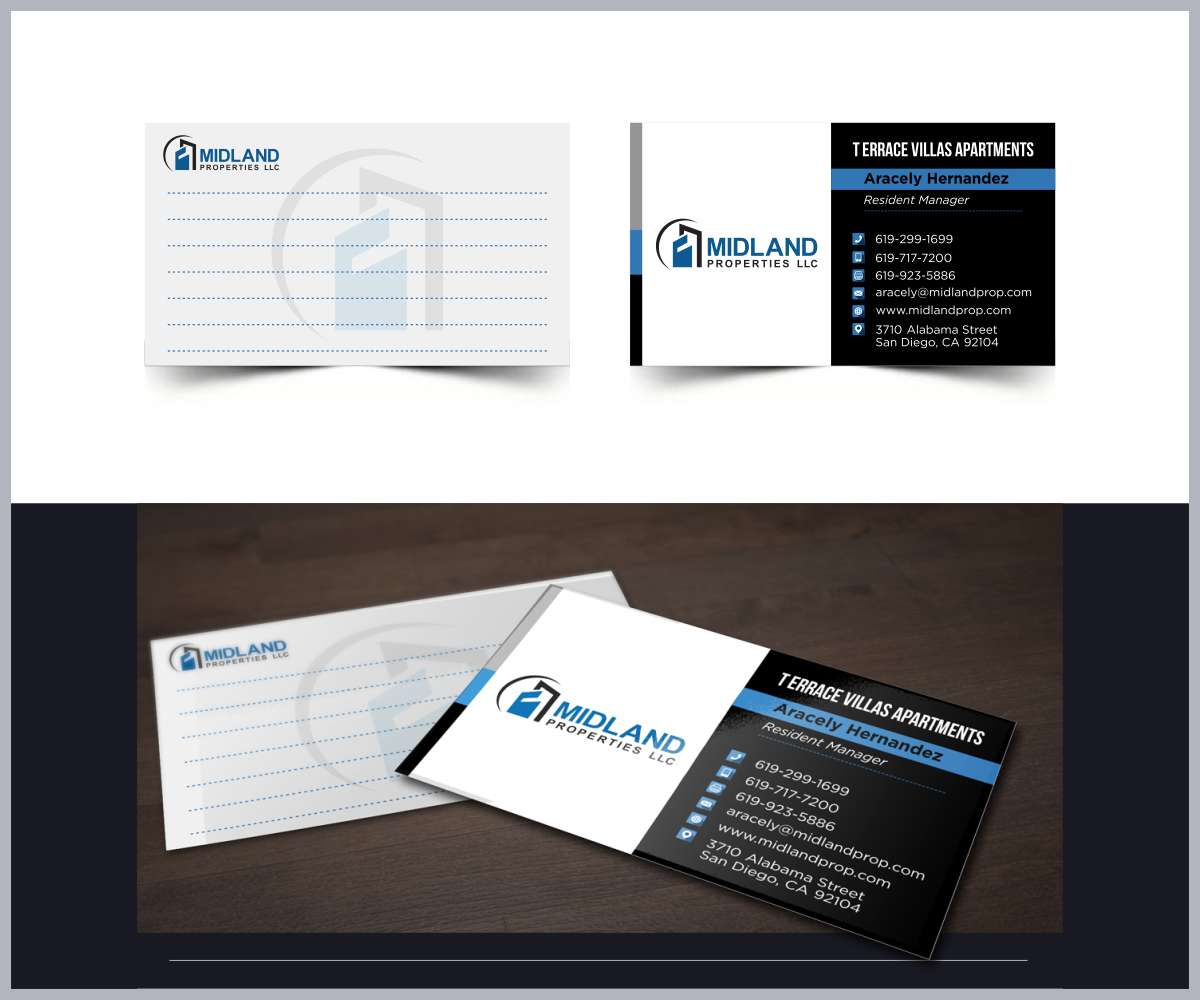 Business Card Design by visual thinker for Midland Properties, LLC | Design #18317334