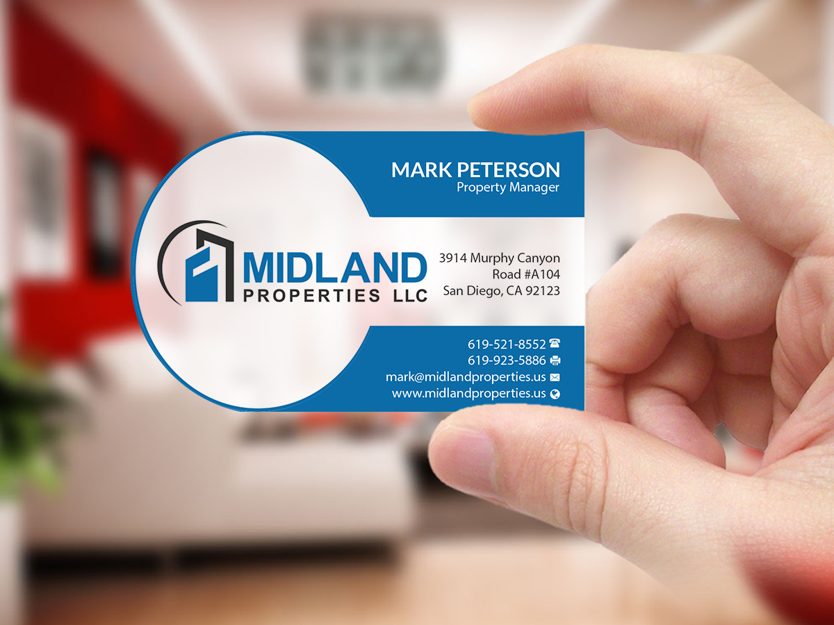 Business Card Design by Creations Box 2015 for Midland Properties, LLC | Design #18246681