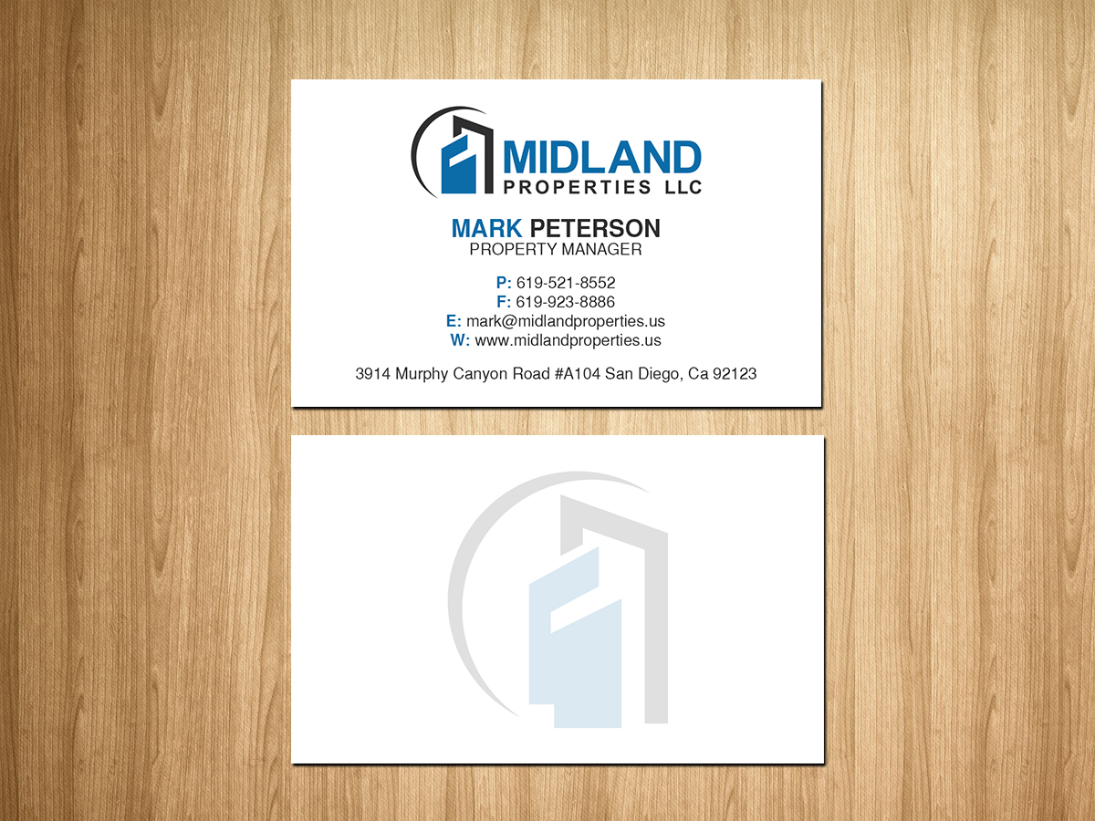 Diseño de Tarjeta de Presentación por Creations Box 2015 para Midland Properties, LLC | Diseño #18246687