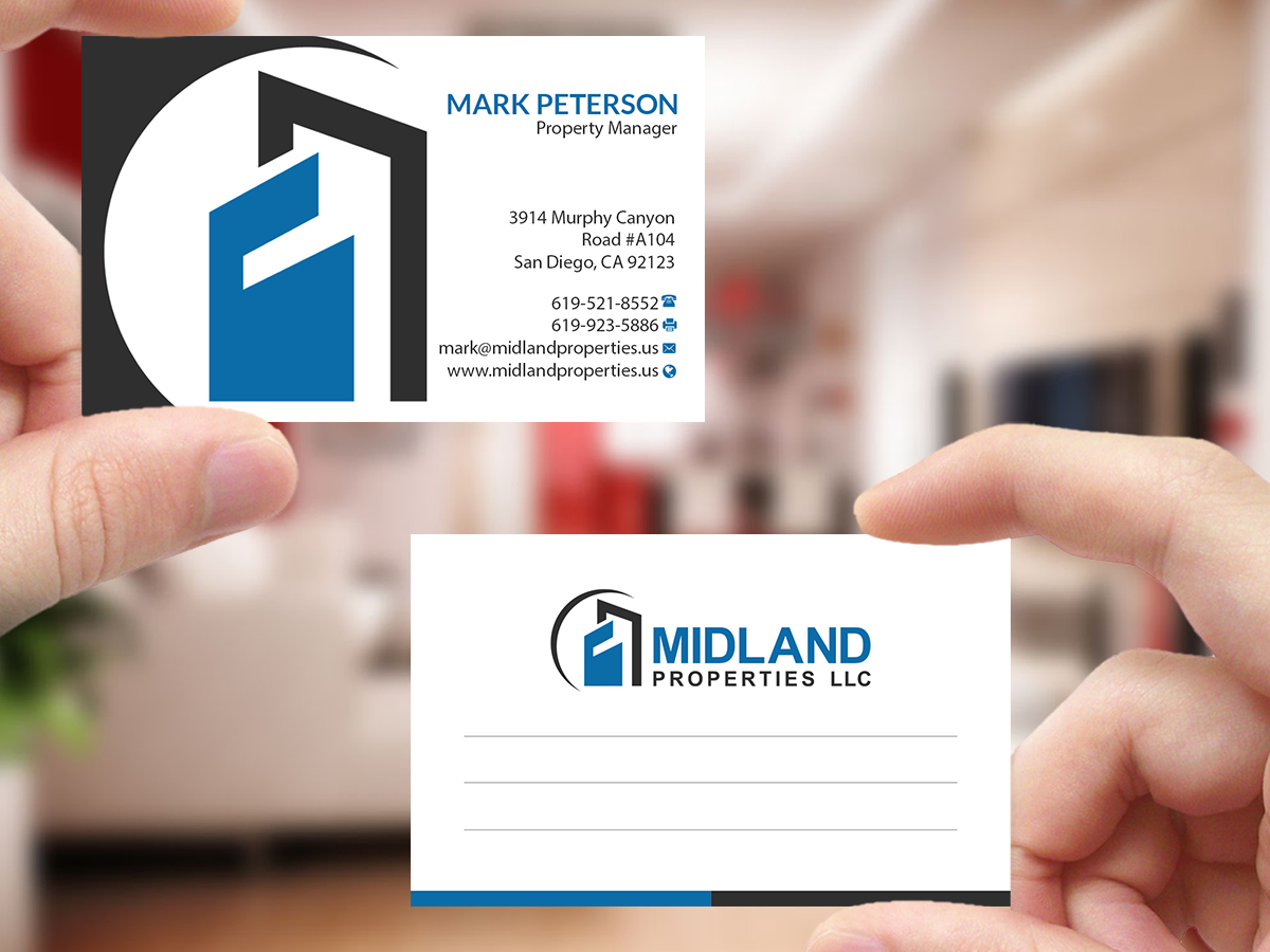 Business Card Design by Creations Box 2015 for Midland Properties, LLC | Design #18246696