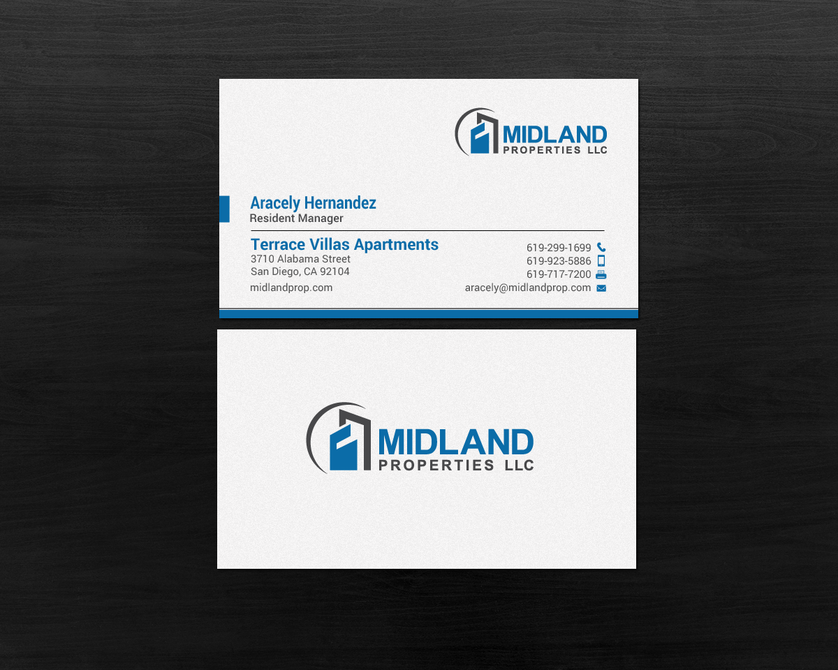 Business Card Design by chandrayaan.creative for Midland Properties, LLC | Design #18241665