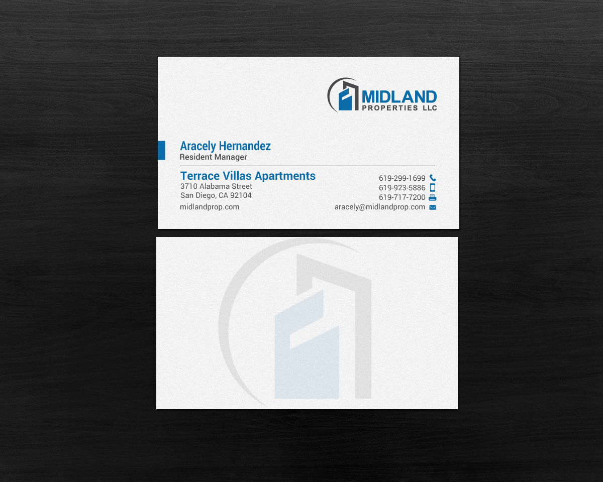Business Card Design by chandrayaan.creative for Midland Properties, LLC | Design #18241673