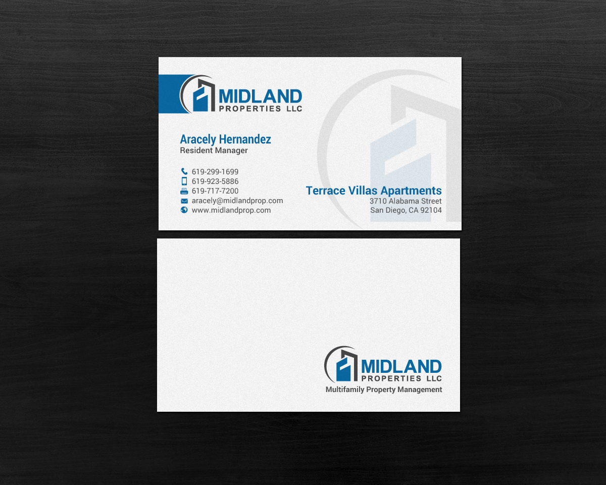 Business Card Design by chandrayaan.creative for Midland Properties, LLC | Design #18241684