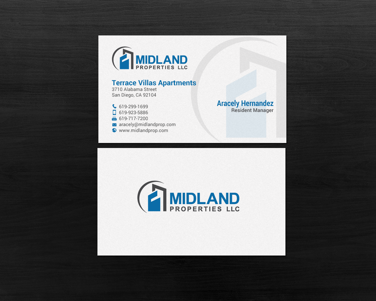 Business Card Design by chandrayaan.creative for Midland Properties, LLC | Design #18241685