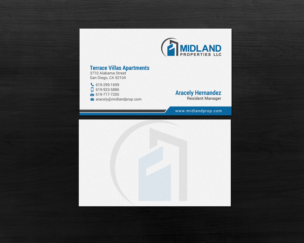 Business Card Design by chandrayaan.creative for Midland Properties, LLC | Design #18243459