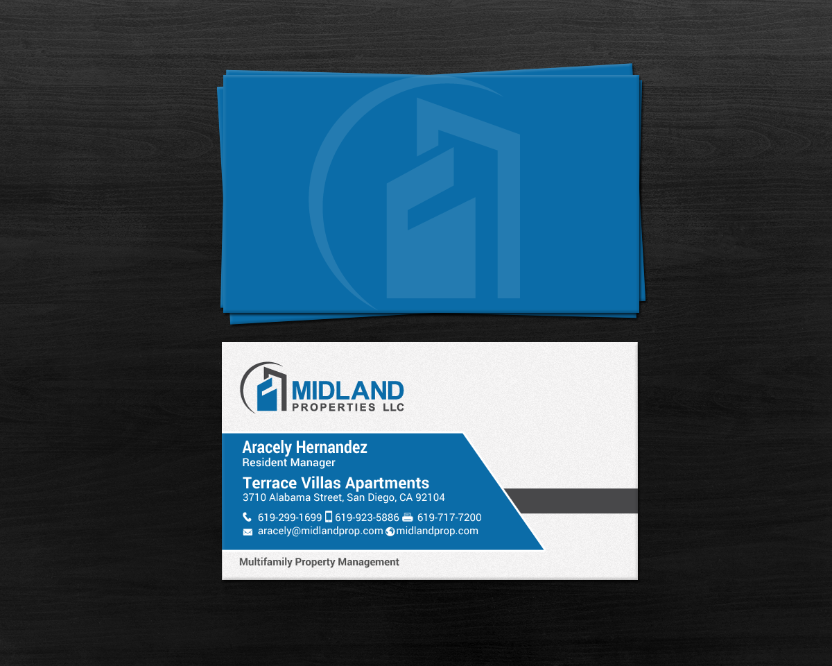 Business Card Design by chandrayaan.creative for Midland Properties, LLC | Design #18243473