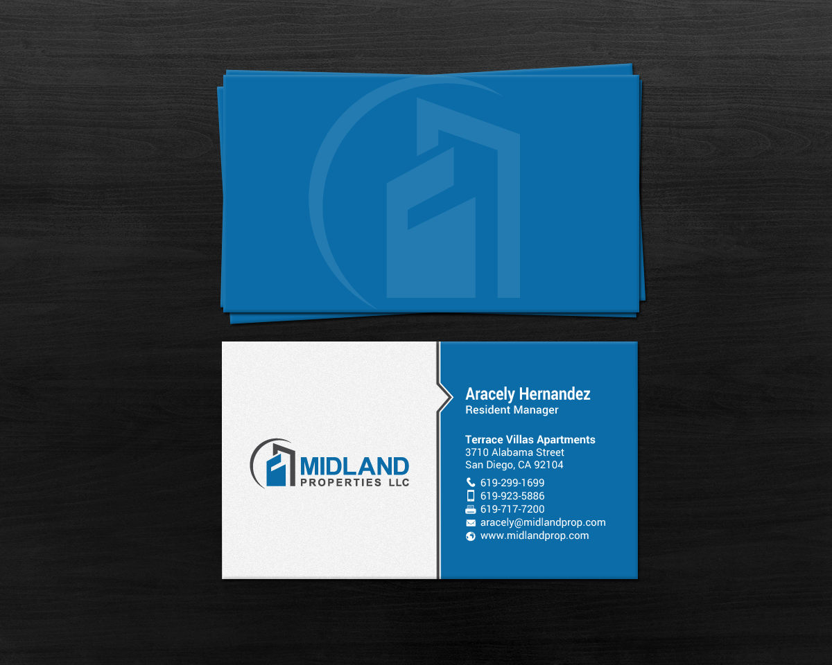 Business Card Design by chandrayaan.creative for Midland Properties, LLC | Design #18243474