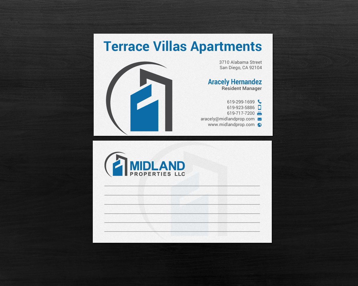 Business Card Design by chandrayaan.creative for Midland Properties, LLC | Design #18300776