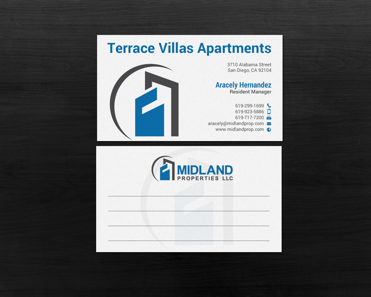 Business Card Design by chandrayaan.creative for Midland Properties, LLC | Design #18319165