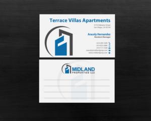Midland Properties Business Card for Apartment Buildings | Business Card Design by chandrayaan.creative