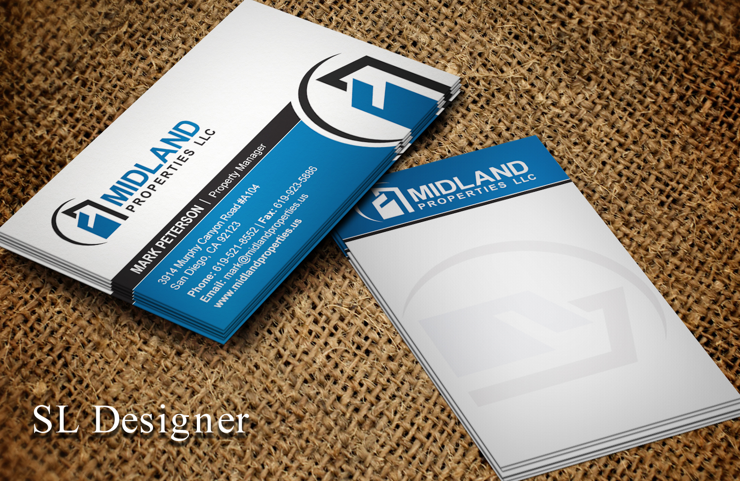 Visitenkarten-Design von SL Designer für Midland Properties, LLC | Design #18243098