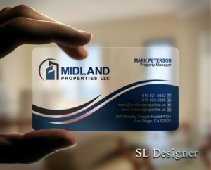 Midland Properties Business Card for Apartment Buildings | Business Card Design by SL Designer