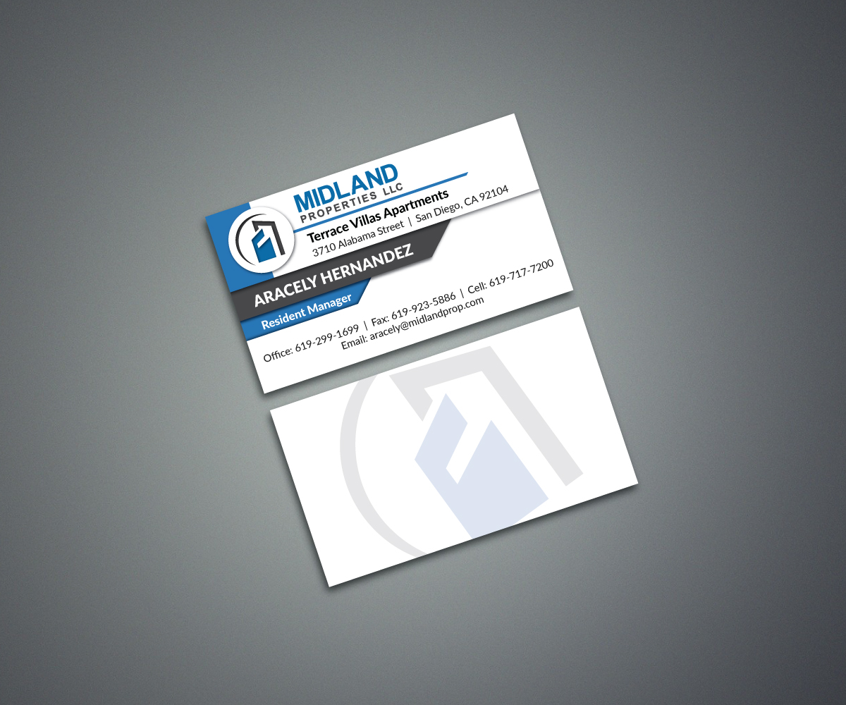 Business Card Design by djpropri for Midland Properties, LLC | Design #18246019