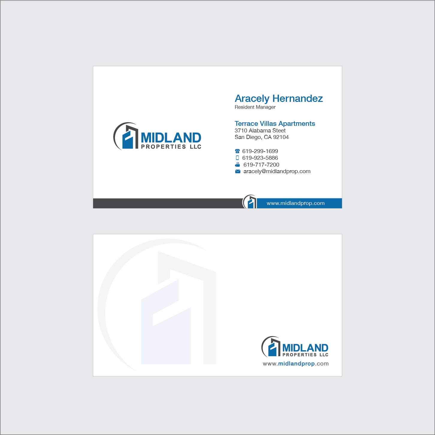 Business Card Design by Waqas Lakhani for Midland Properties, LLC | Design #18347755