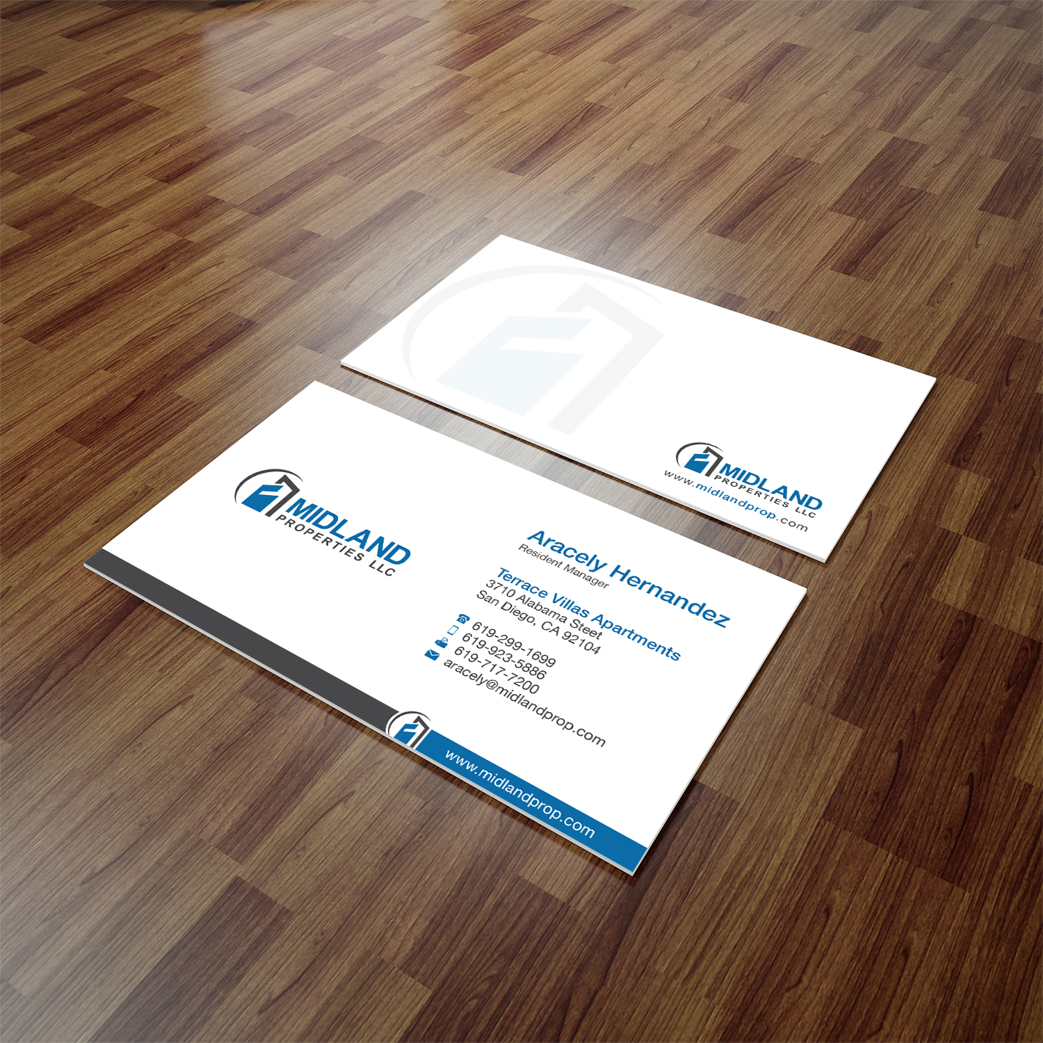 Visitenkarten-Design von Waqas Lakhani für Midland Properties, LLC | Design #18347758