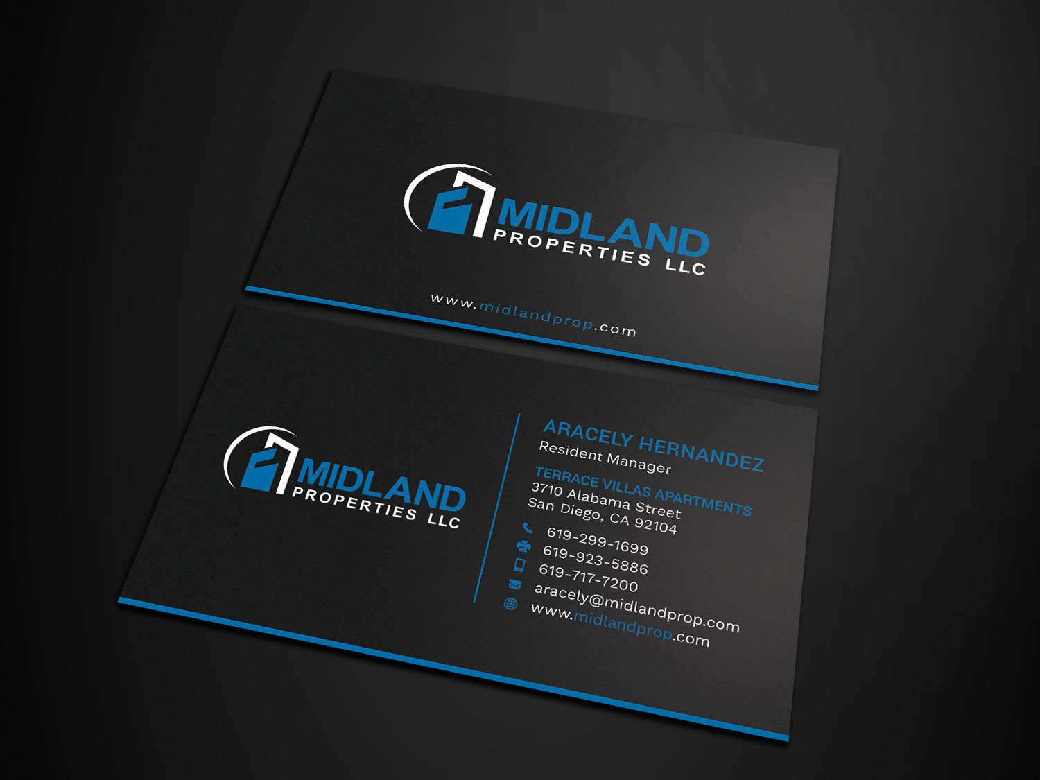 Business Card Design by Tripti Ranjan Gain for Midland Properties, LLC | Design #18243439