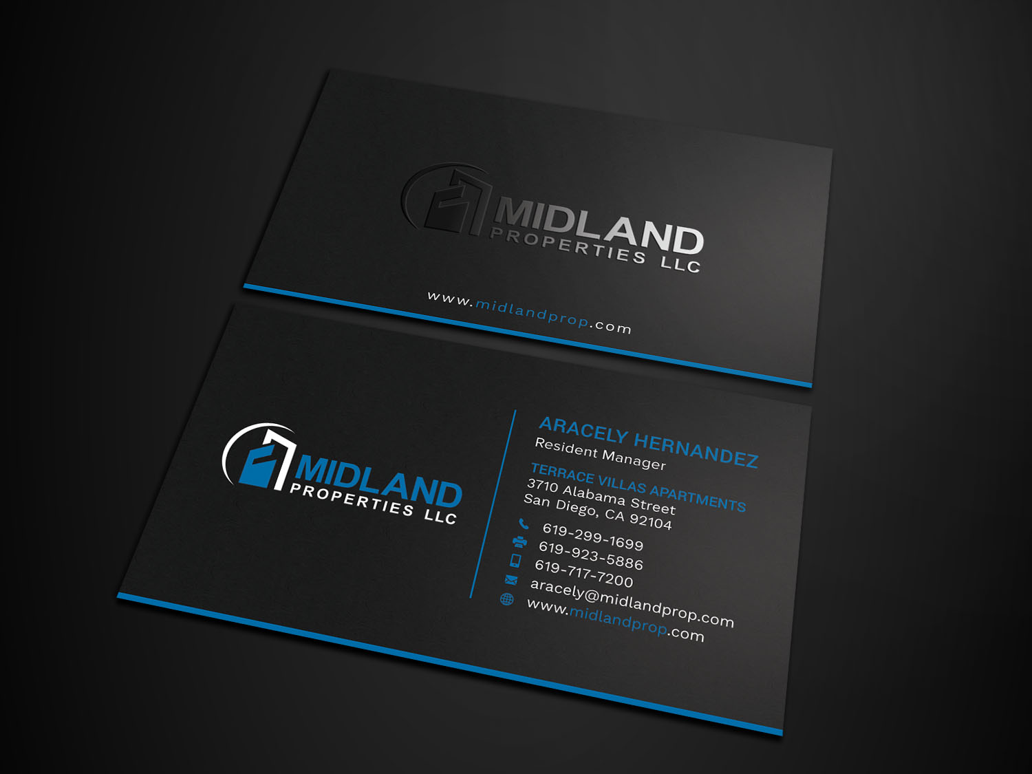 Business Card Design by Tripti Ranjan Gain for Midland Properties, LLC | Design #18243440