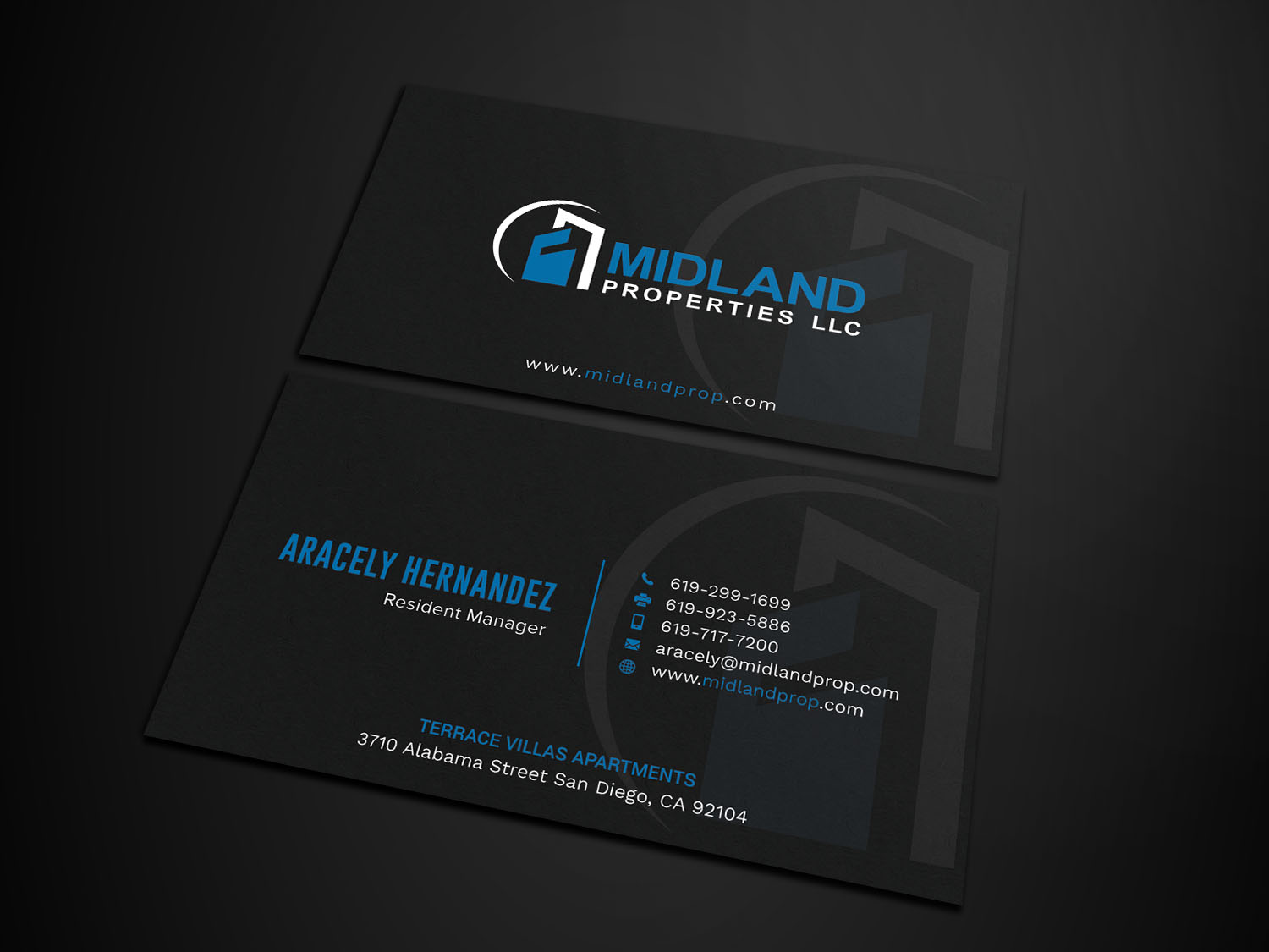 Diseño de Tarjeta de Presentación por Tripti Ranjan Gain para Midland Properties, LLC | Diseño #18243481