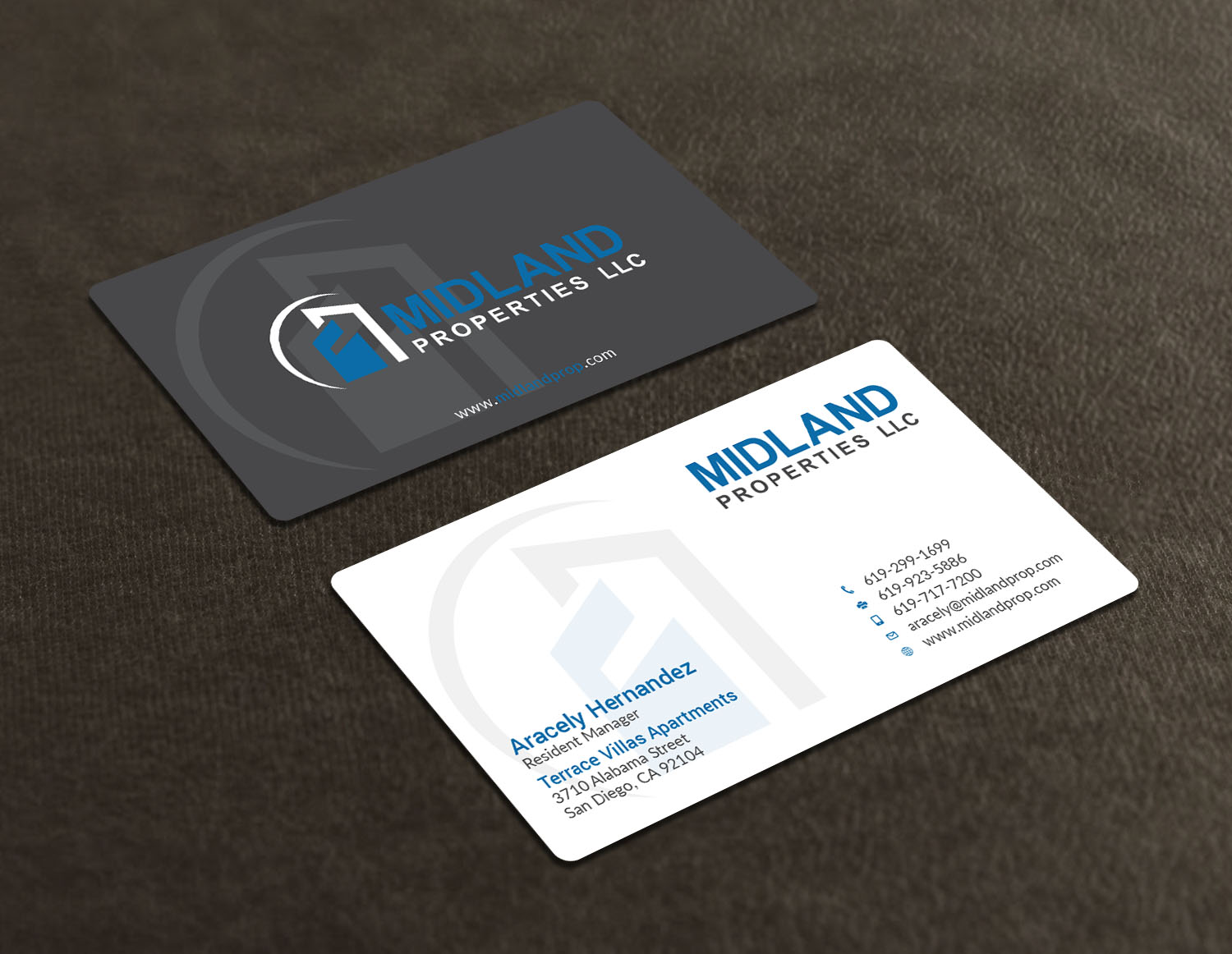 Diseño de Tarjeta de Presentación por Tripti Ranjan Gain para Midland Properties, LLC | Diseño #18243535