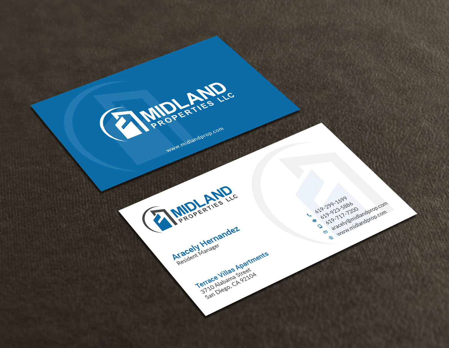 Business Card Design by Tripti Ranjan Gain for Midland Properties, LLC | Design #18243557