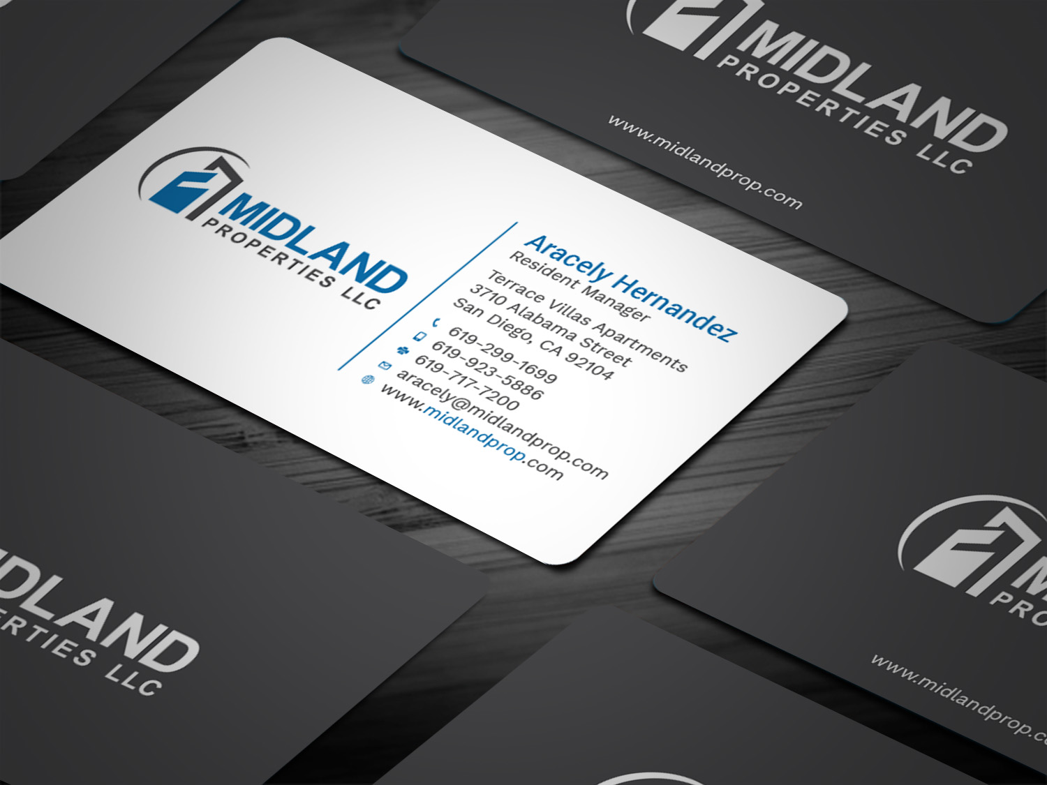 Business Card Design by Tripti Ranjan Gain for Midland Properties, LLC | Design #18243565