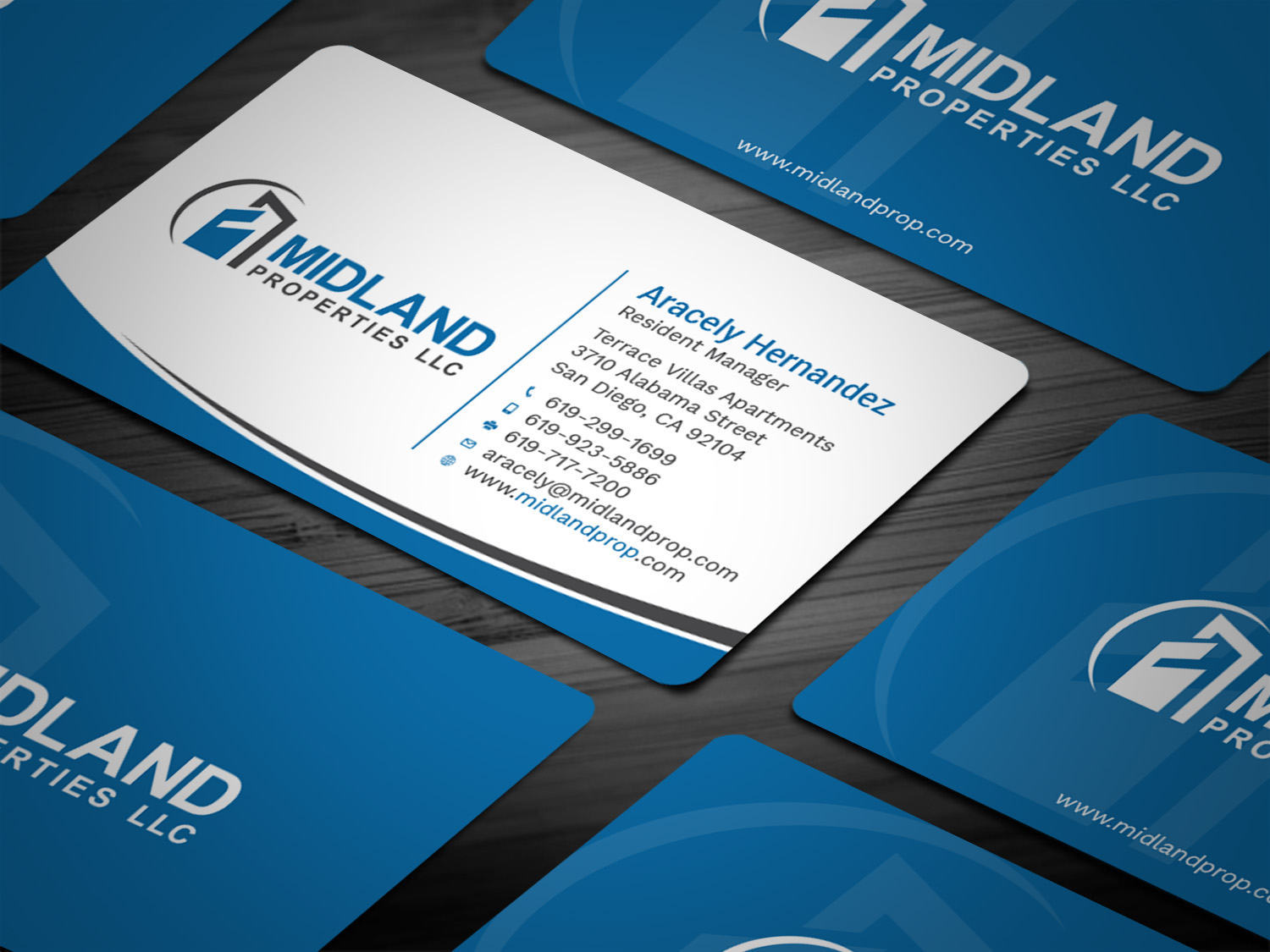 Business Card Design by Tripti Ranjan Gain for Midland Properties, LLC | Design #18243568