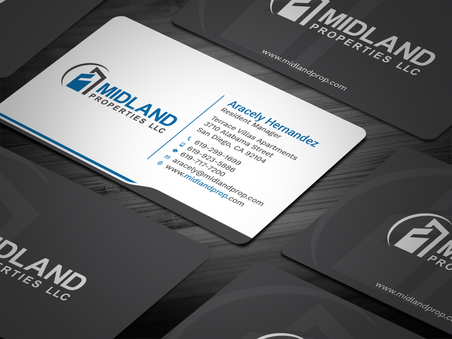 Business Card Design by Tripti Ranjan Gain for Midland Properties, LLC | Design #18243577