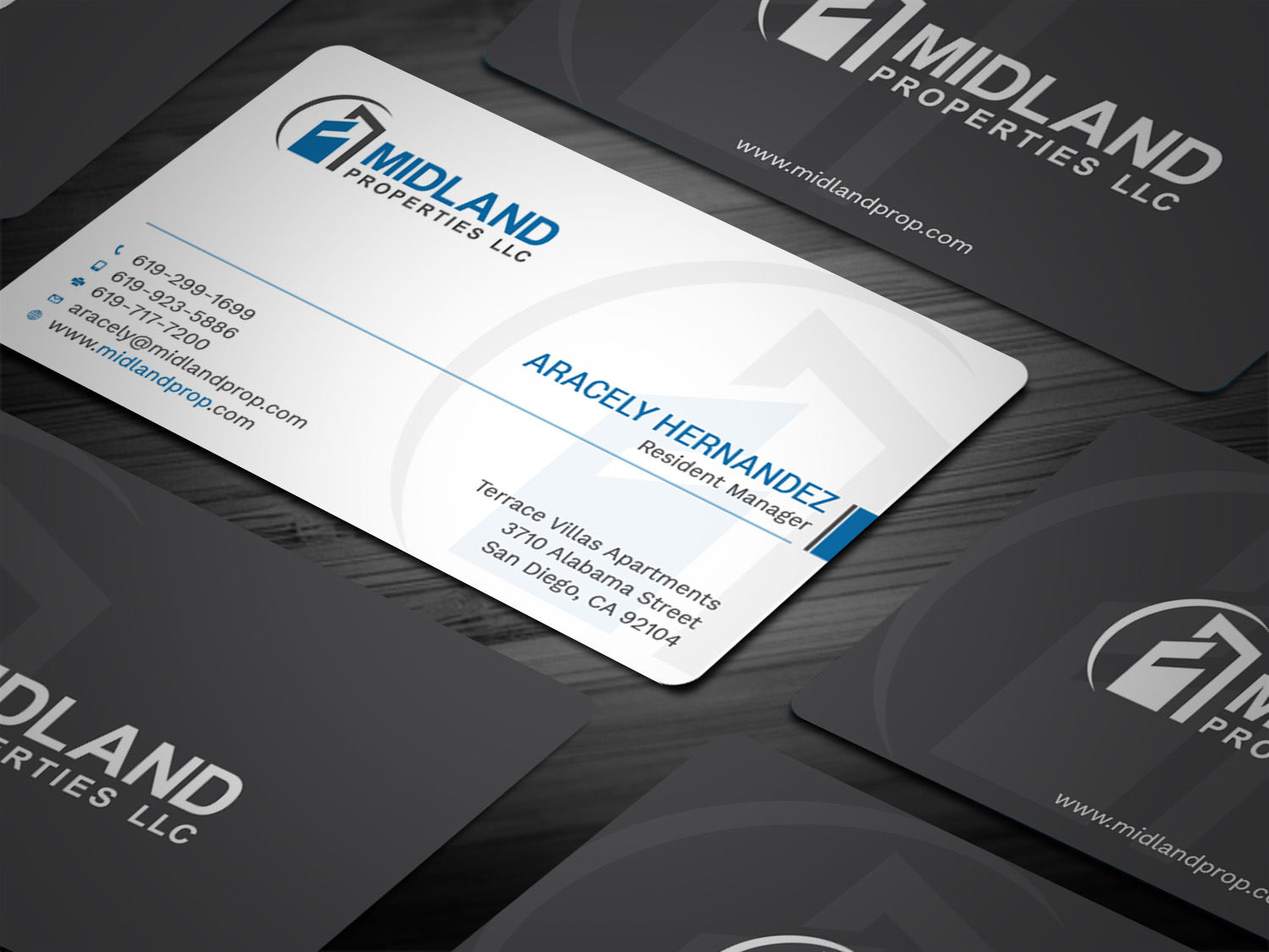 Business Card Design by Tripti Ranjan Gain for Midland Properties, LLC | Design #18243580
