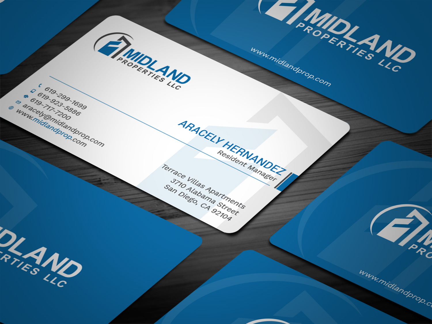 Business Card Design by Tripti Ranjan Gain for Midland Properties, LLC | Design #18243583