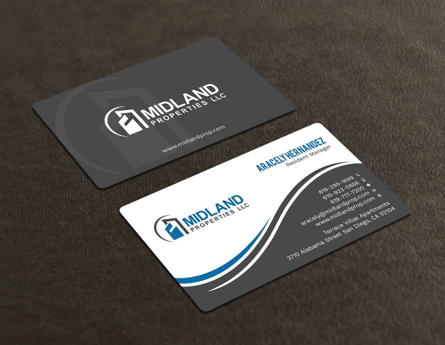Business Card Design by Tripti Ranjan Gain for Midland Properties, LLC | Design #18243659