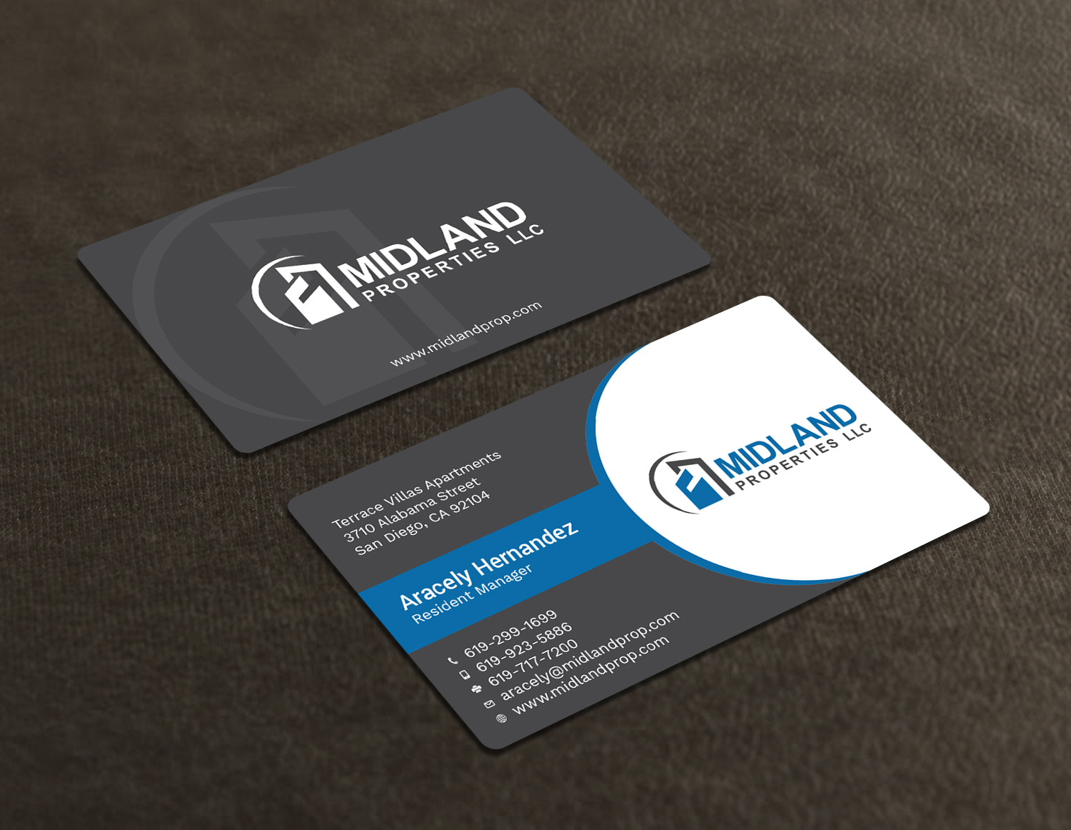 Diseño de Tarjeta de Presentación por Tripti Ranjan Gain para Midland Properties, LLC | Diseño #18243663
