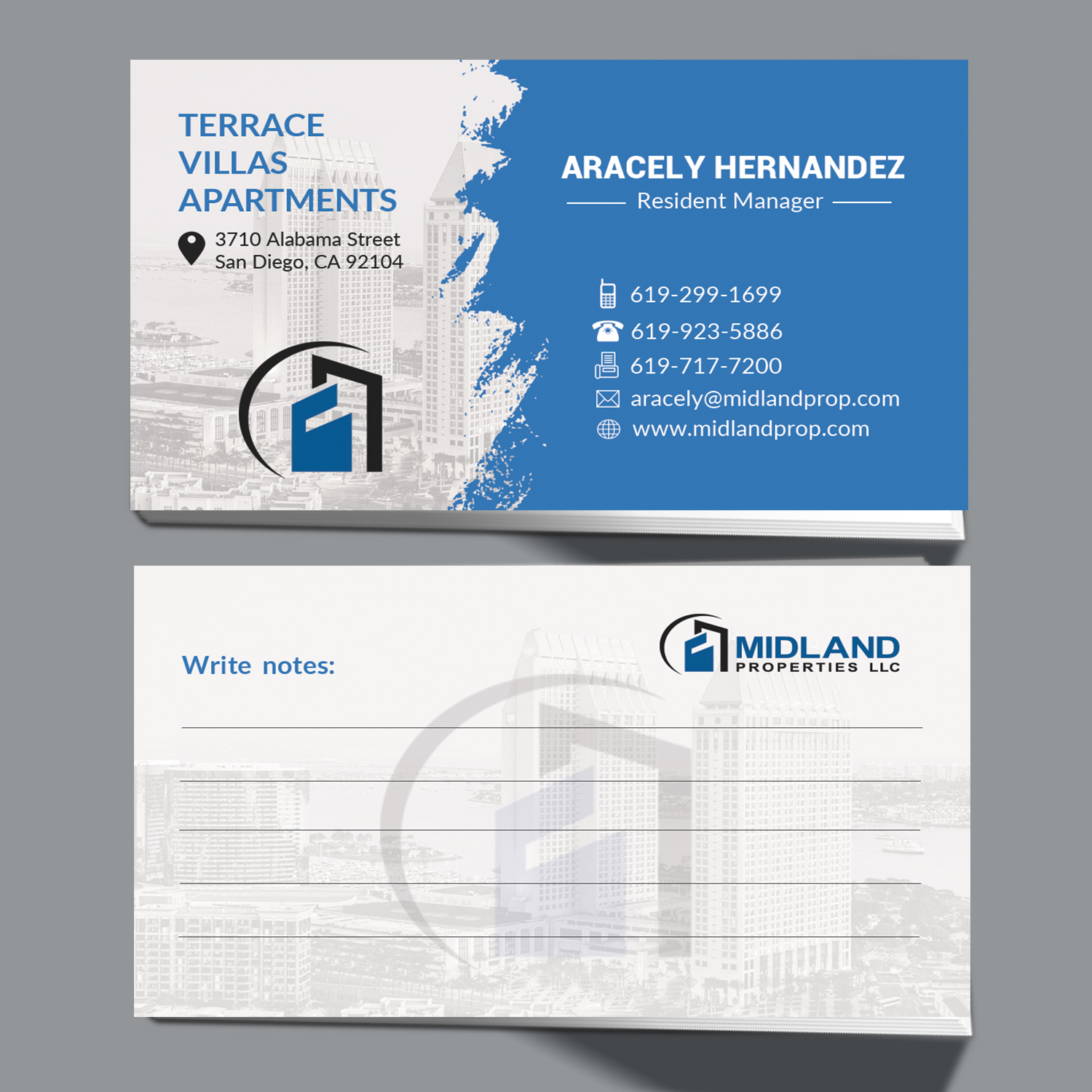 Business Card Design by Mishuy for Midland Properties, LLC | Design #18321703