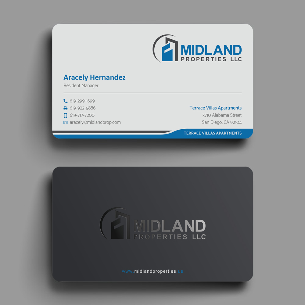 Business Card Design by alex_etel for Midland Properties, LLC | Design #18244714