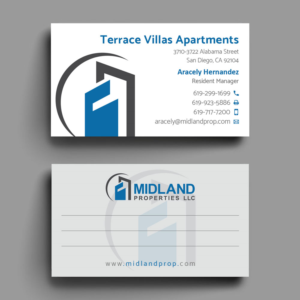 Midland Properties Business Card for Apartment Buildings | Business Card Design by alex_etel