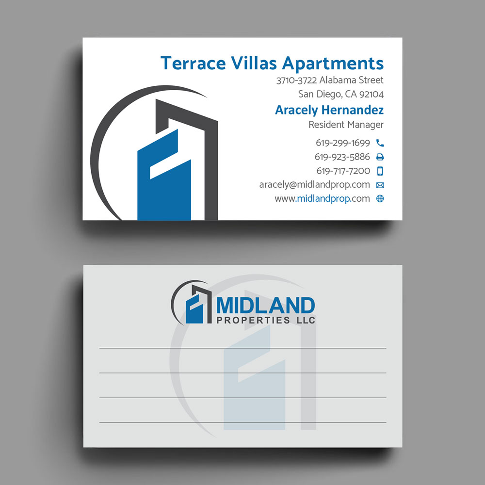 Diseño de Tarjeta de Presentación por alex_etel para Midland Properties, LLC | Diseño #18356219