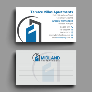 Midland Properties Business Card for Apartment Buildings | Business Card Design by alex_etel