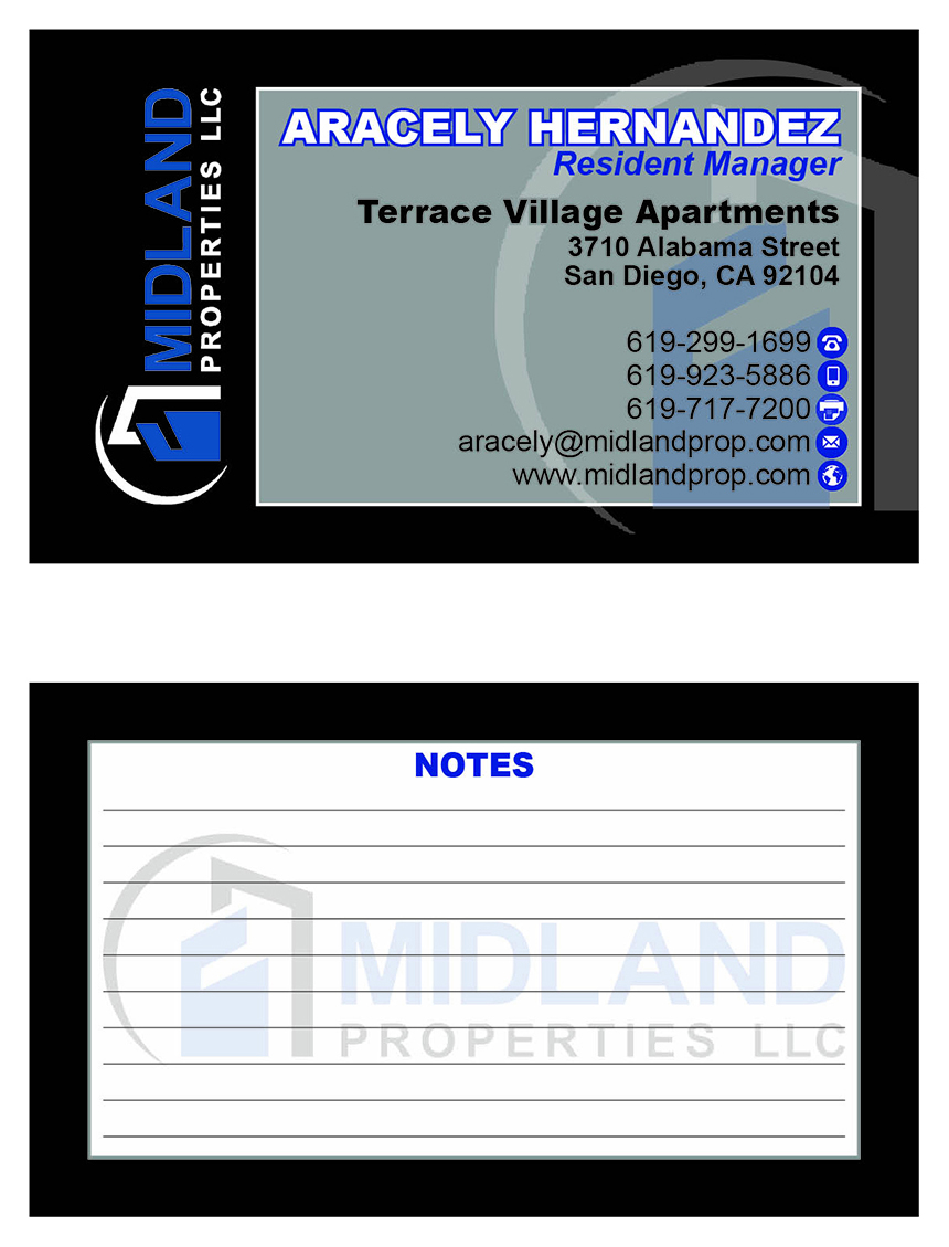 Business Card Design by turmalla for Midland Properties, LLC | Design #18323586