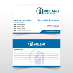Visitenkarten-Design von Sumon Bala für Midland Properties, LLC | Design: #18348749
