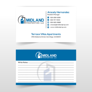Visitenkarten-Design von Sumon Bala für Midland Properties, LLC | Design: #18348752