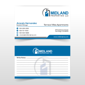 Visitenkarten-Design von Sumon Bala für Midland Properties, LLC | Design: #18348798